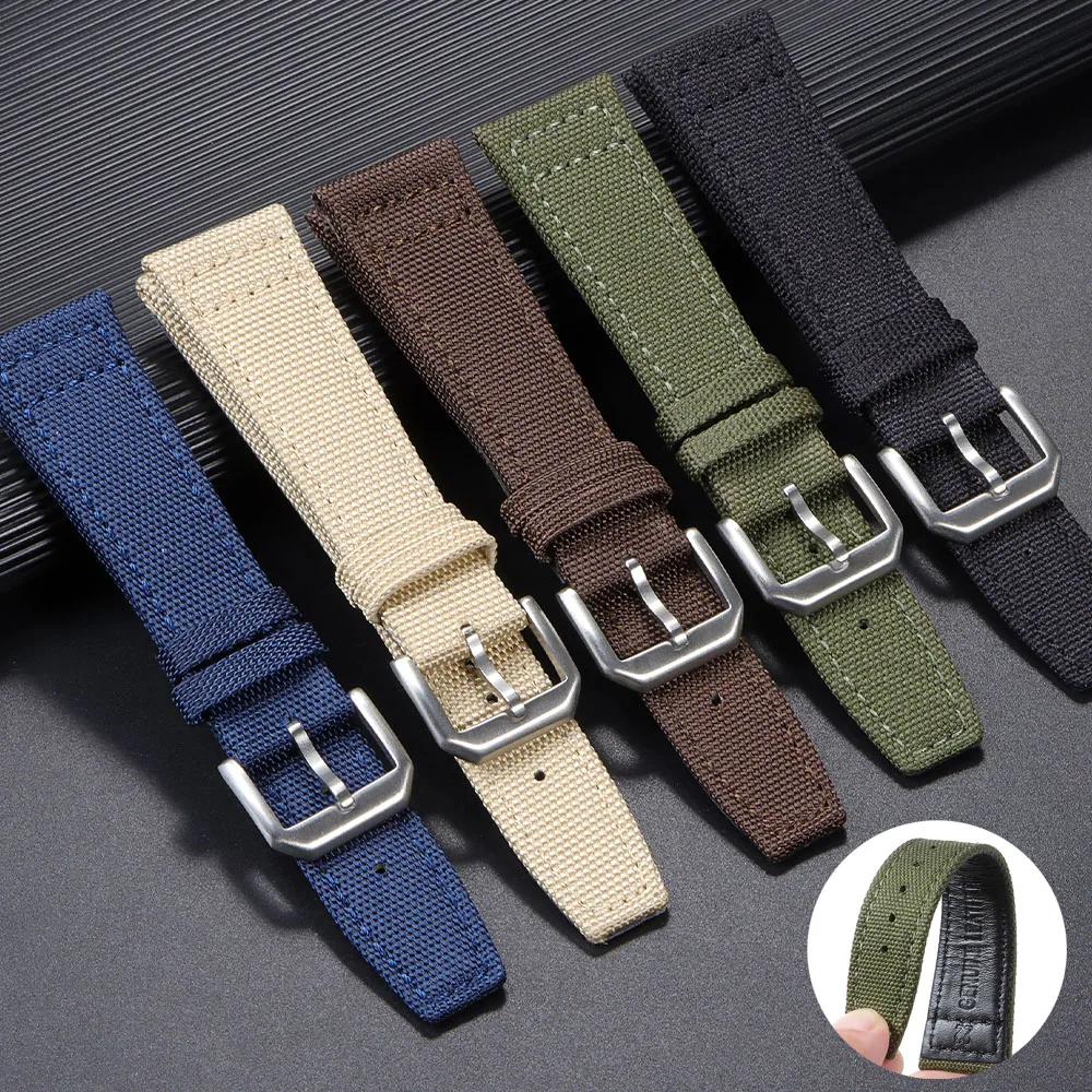 Nylon Nato Strap - Nylon Canvas Horlogeband voor IWC PILOT