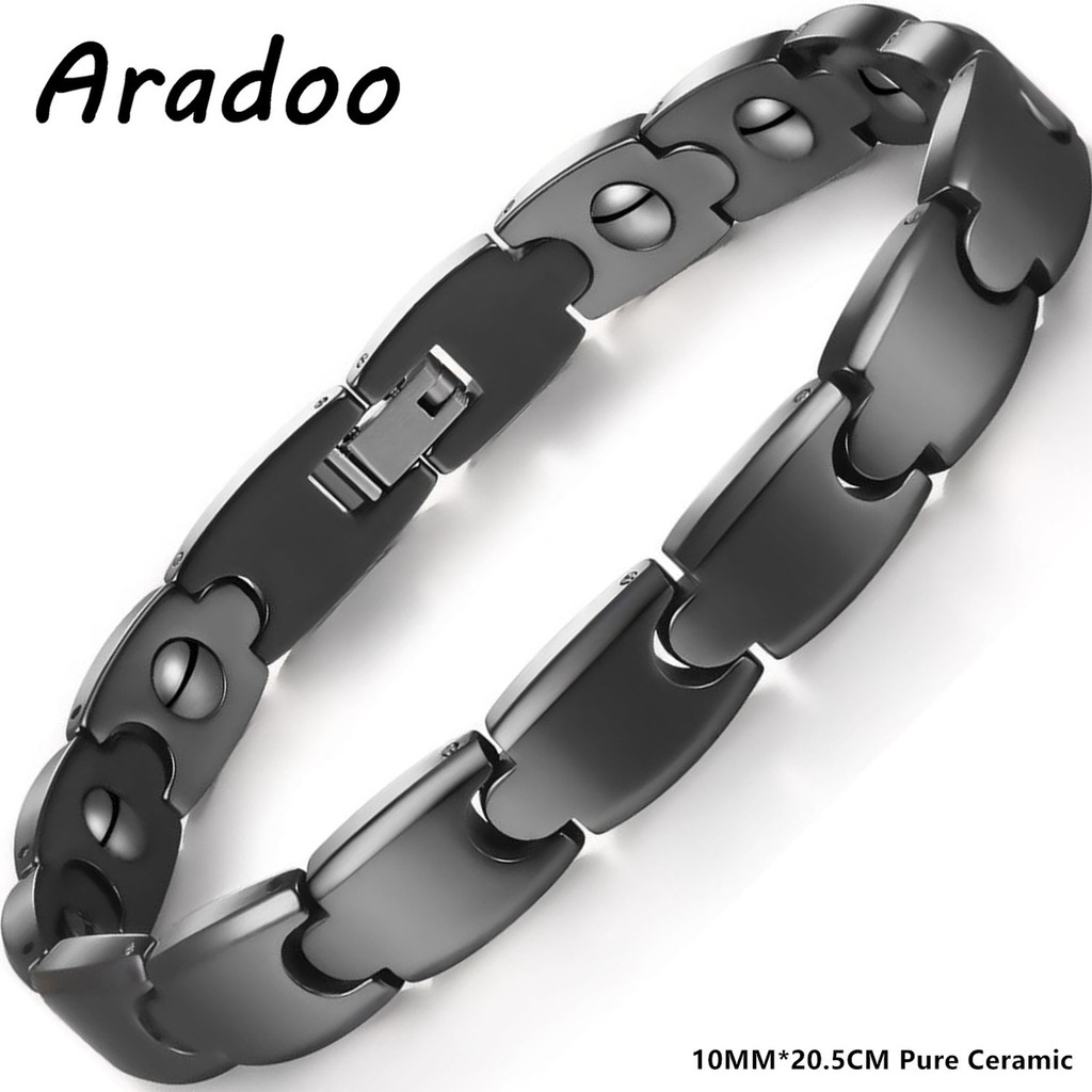 Ceramic Link Bracelet - Aradoo Premium keramische hematiet magnetische armband