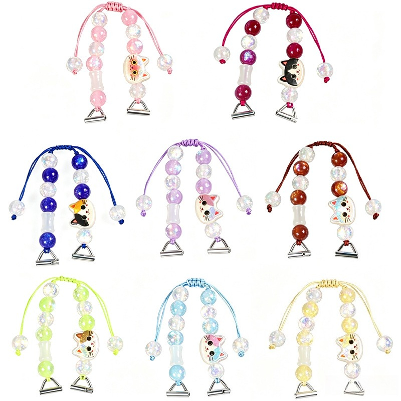 Smartwatch Watch Accessories - Macaron kralen slimme horlogeband cartoon kat