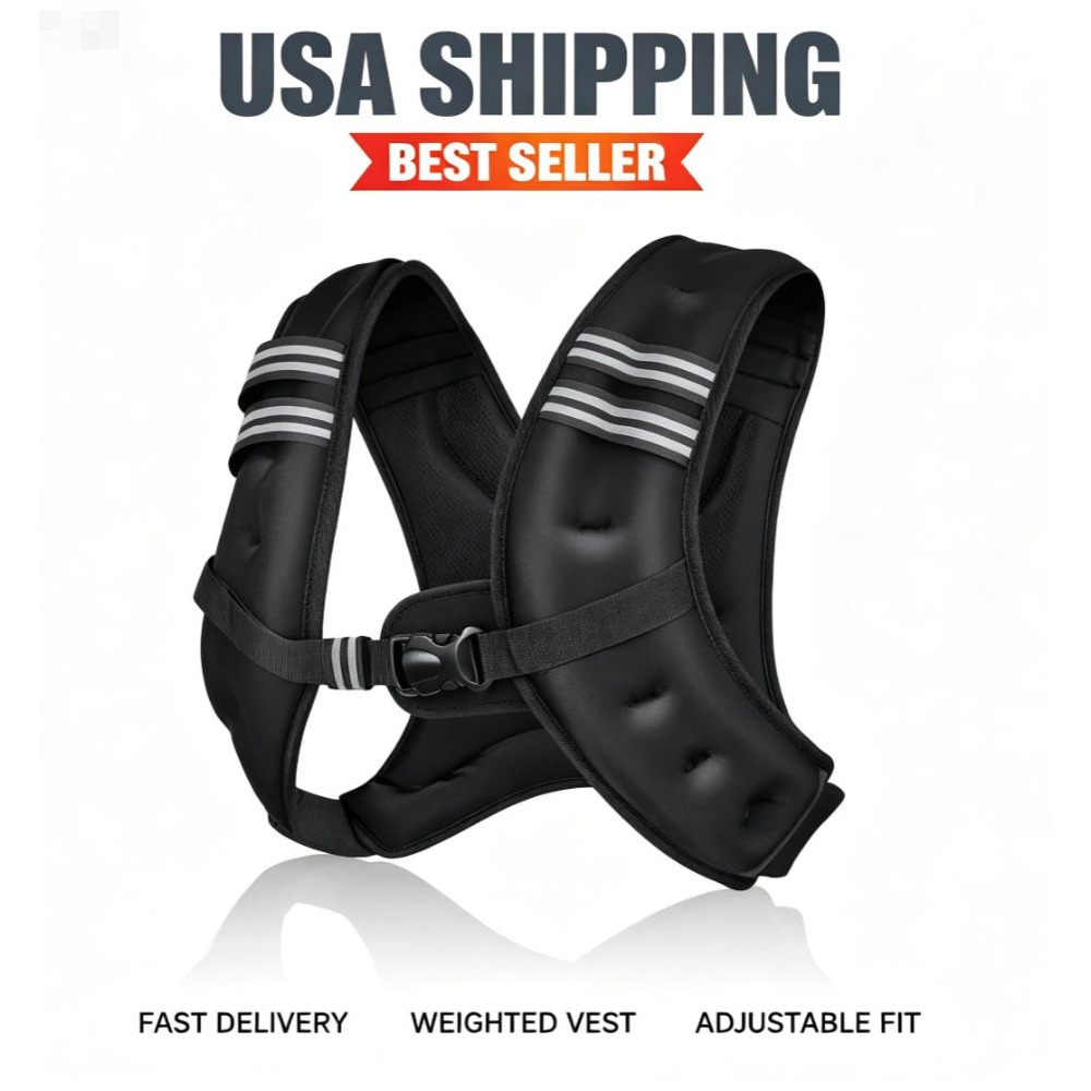 Rugged Sport Strap - Fitness Gewogen Vest Voorgevulde IJzeren Pellets