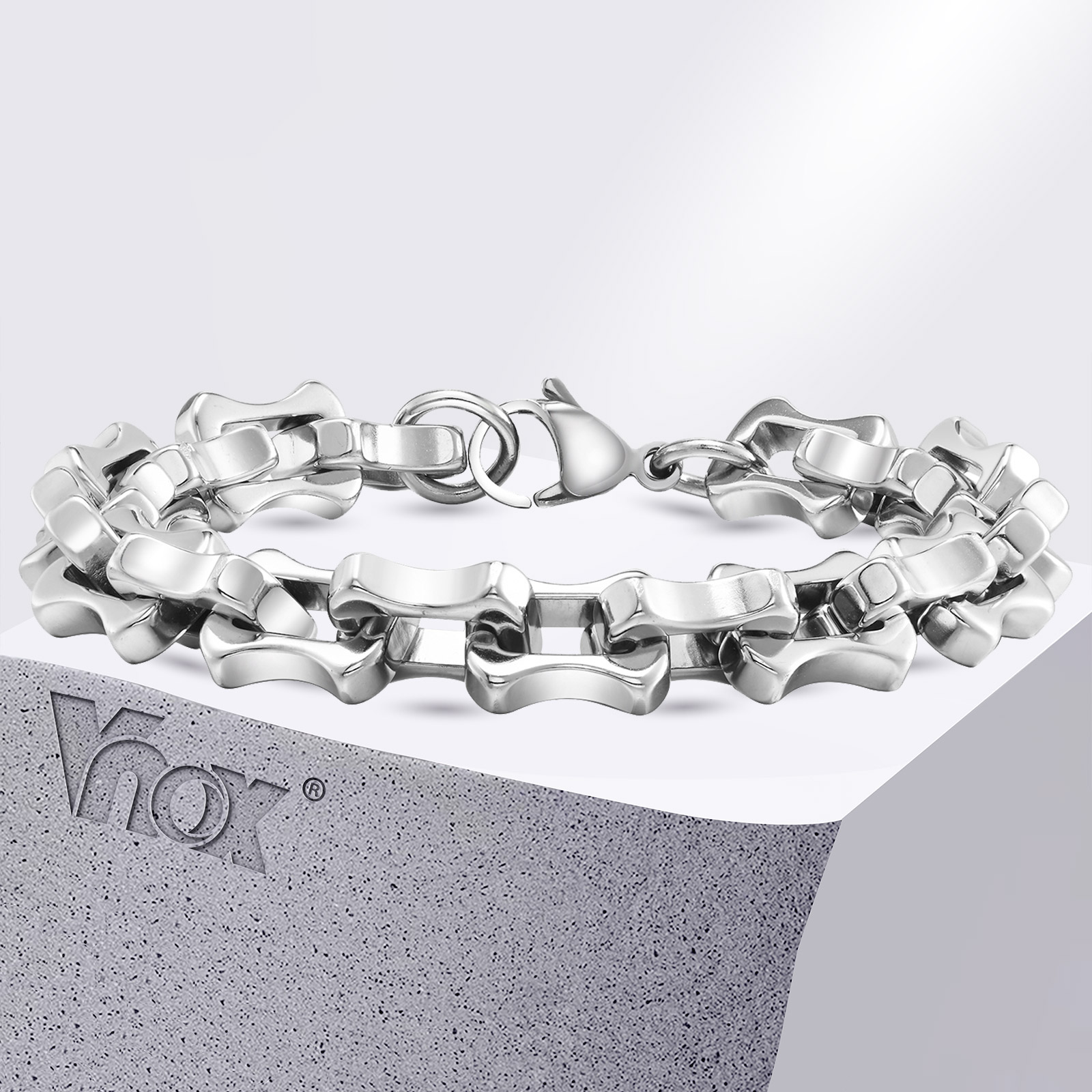 Ceramic Link Bracelet - Vnox Zware Gewaagde Heren Ketting Armbanden,