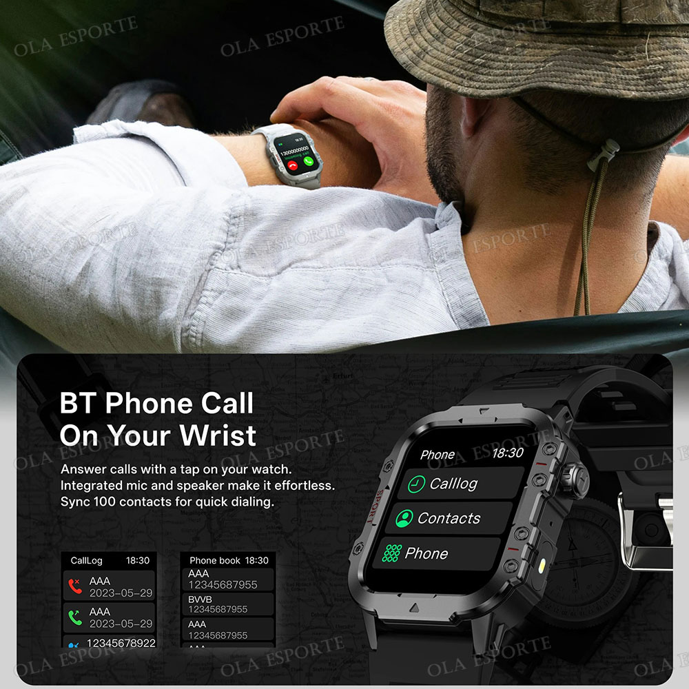 2026 Nieuwe Robuuste Militaire - Smartwatch X12 recensie en prijs