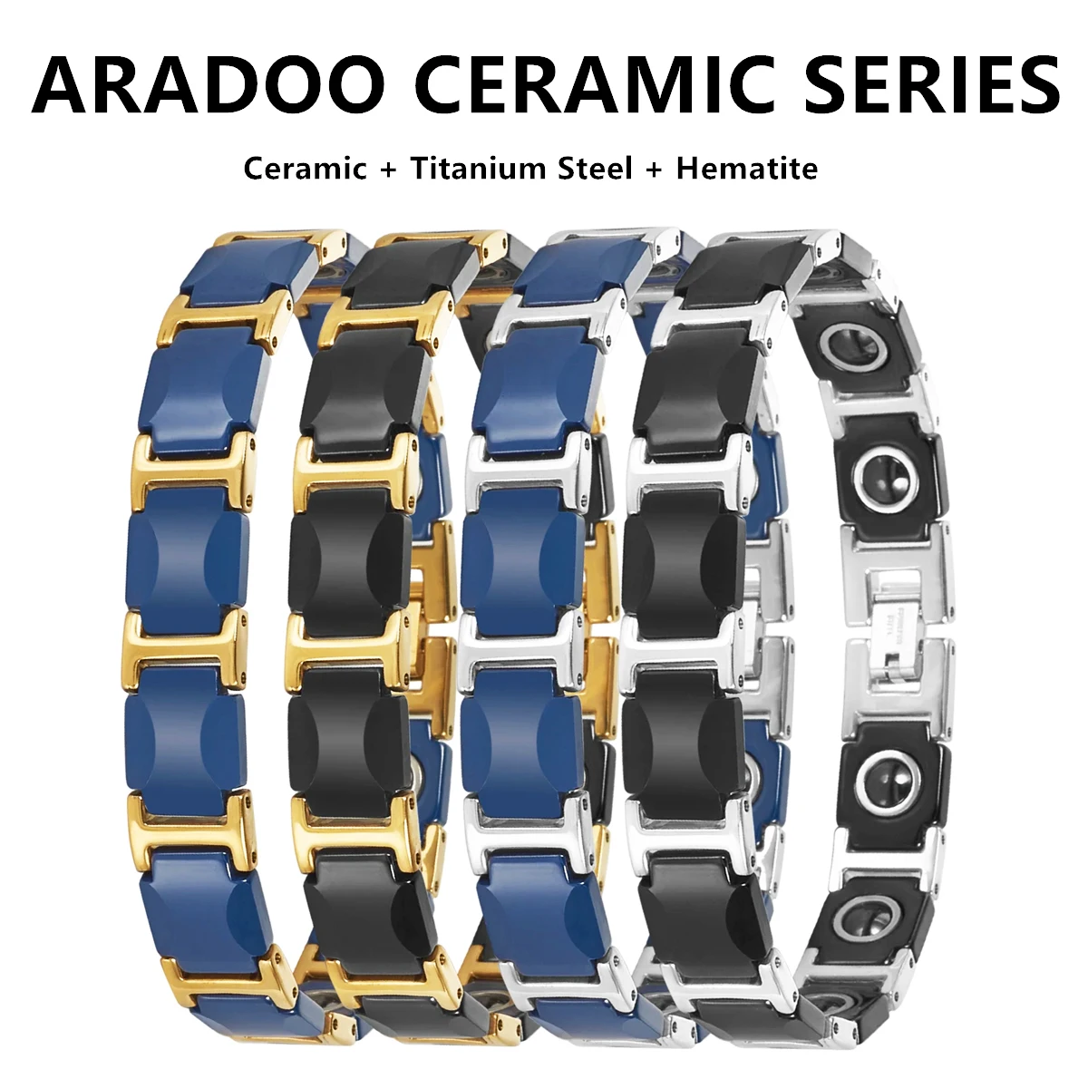 Dromerige blauwe keramische ar - Ceramic Link Bracelet recensie en prijs