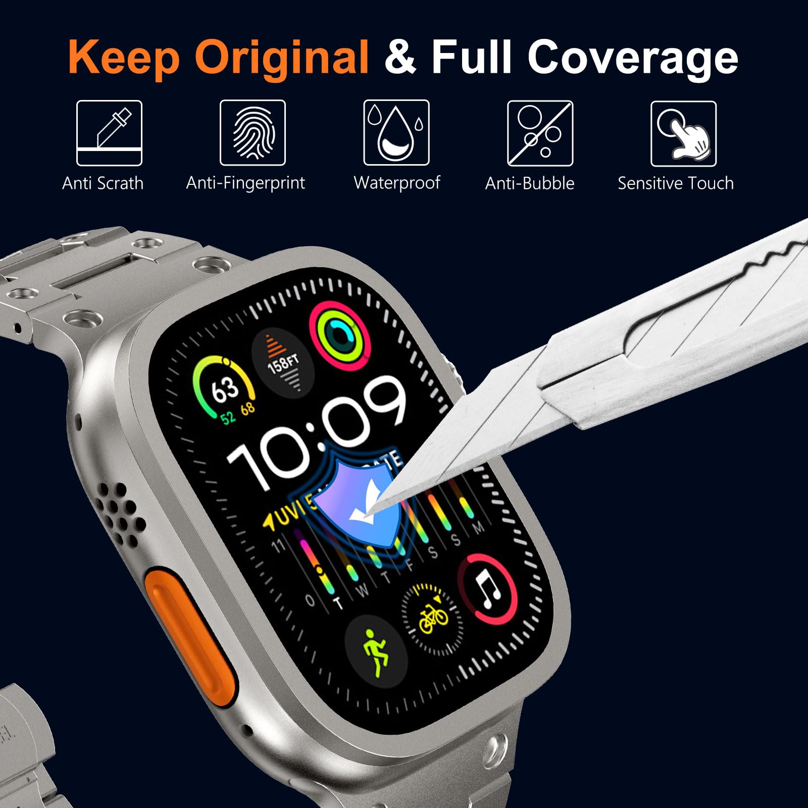Gehard glas voor Apple Watch U - Smartwatch Watch Accessories recensie en prijs