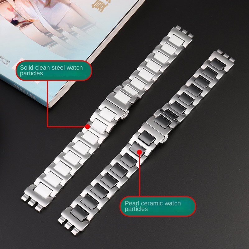 Voor Staal Keramische + Roestv - Ceramic Link Bracelet recensie en prijs