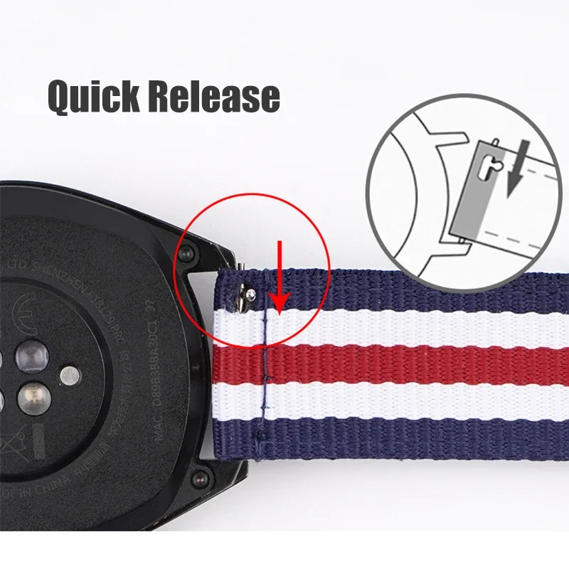 20 mm 22 mm geweven nylon band - Nylon Nato Strap recensie en prijs
