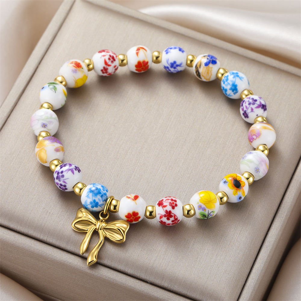 Kleurrijke keramische kralenar - Ceramic Link Bracelet recensie en prijs
