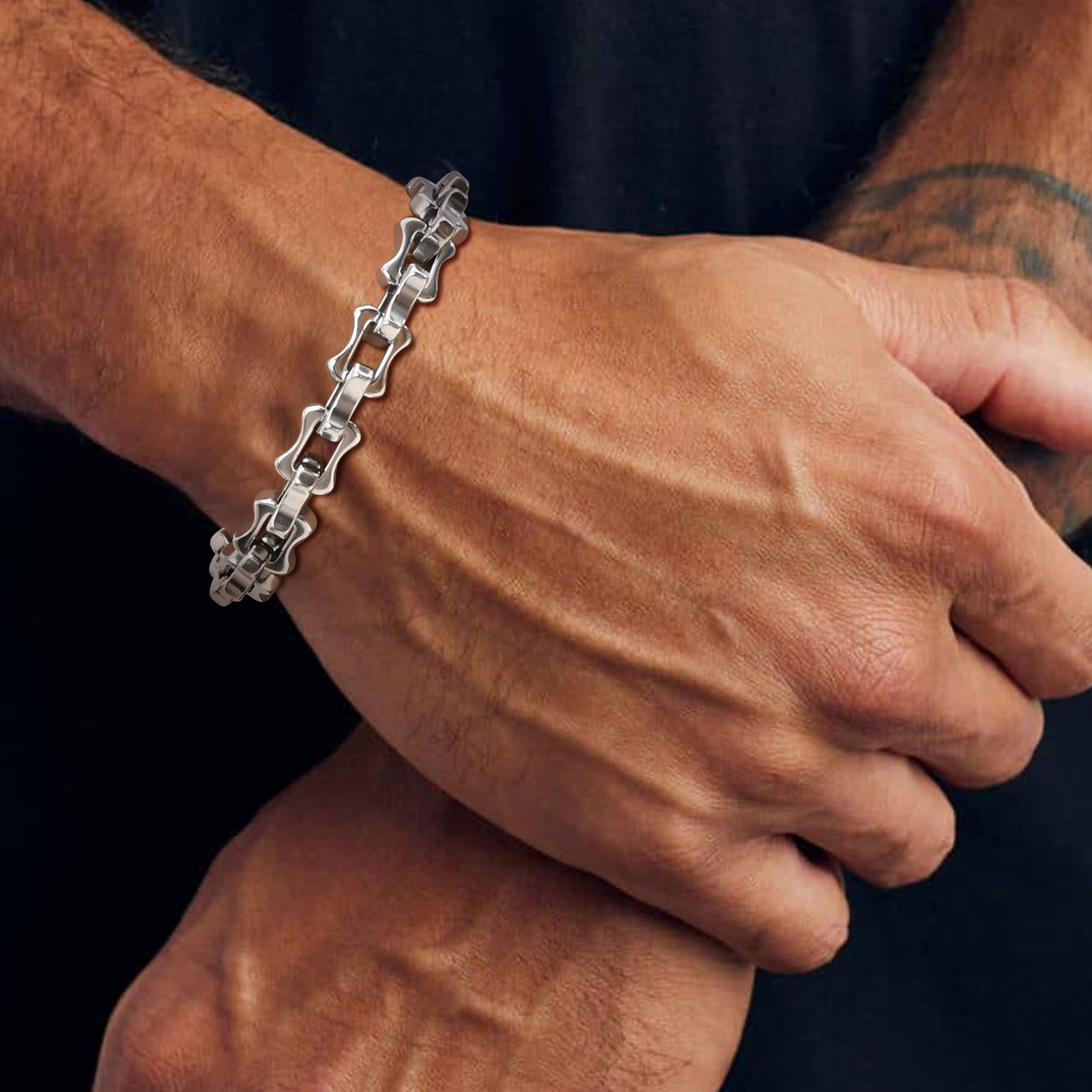 Vnox Zware Gewaagde Heren Kett - Ceramic Link Bracelet recensie en prijs