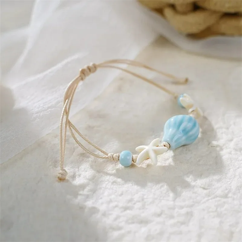 Boheemse Conch Zeester Schelpe - Ceramic Link Bracelet recensie en prijs