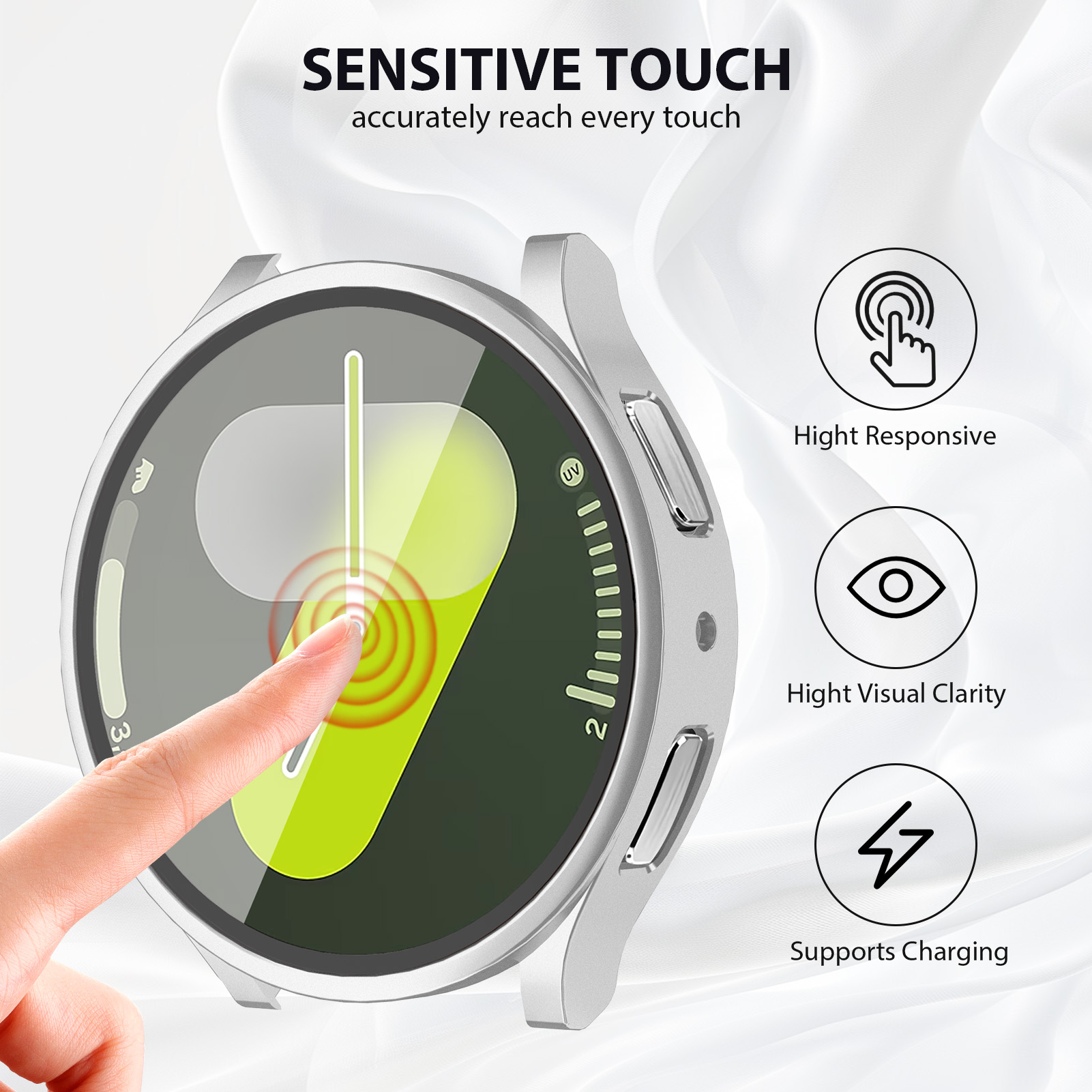 Glas + behuizing voor Samsung  - Smartwatch Straps & Accessories recensie en prijs